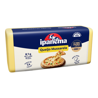 Mussarela Ipanema Peça 2kg | Caixa com 08 peças