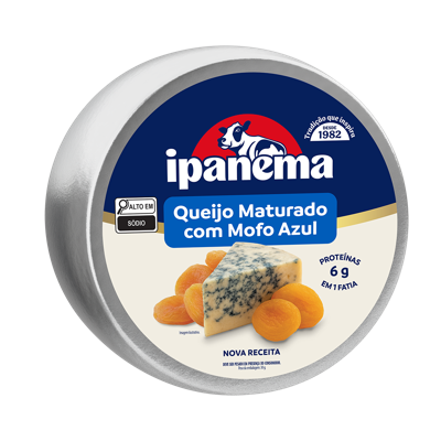 Queijo Mofo Azul Ipanema Peça 3kg | Caixa com 02 unidades