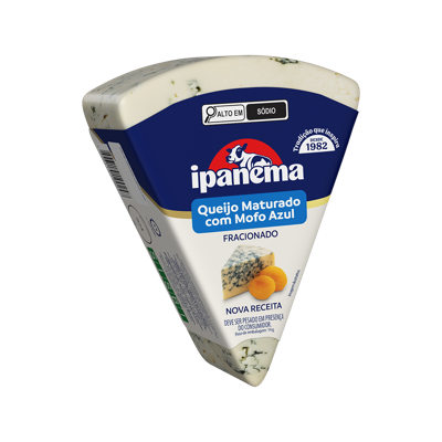 Queijo Mofo Azul Ipanema Fração 200g | Caixa com 36 unidades