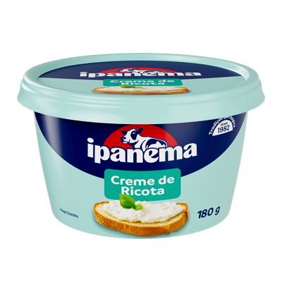 Creme De Ricota Ipanema Pote 180g | Caixa com 18 unidades