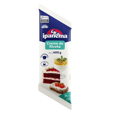 Creme De Ricota Ipanema Bisnaga 400g | Caixa com 09 unidades