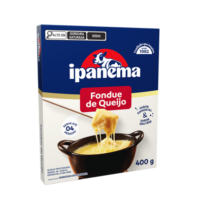 Fondue De Queijo Ipanema Cartonado 400g | Caixa com 18 unidades