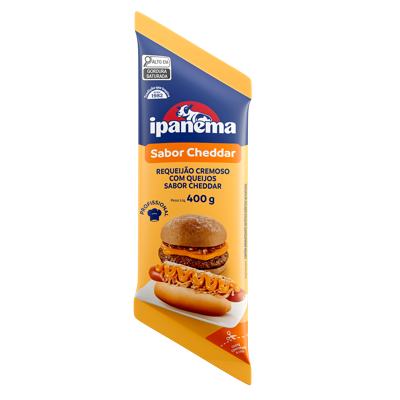 Cheddar Cremoso Ipanema Bisnaga 400g | Caixa com 09 unidades