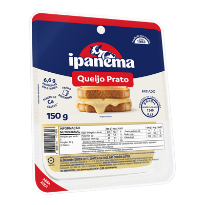 Prato Ipanema Fatiado 150g | Caixa com 21 unidades