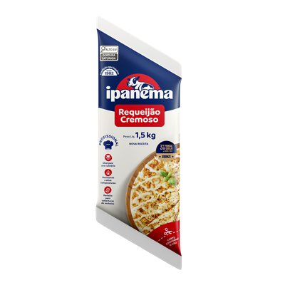 Requeijao Culinario Ipanema Bisnaga 1,5kg | Caixa com 06 unidades