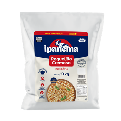 Requeijao Culinario Bag 10kg Ipanema | Caixa com 02 unidades