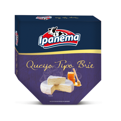 Queijo Brie Ipanema Peça 1 kg | Caixa com 03 unidades