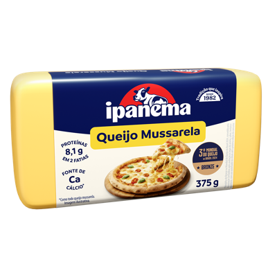 Mussarela Mini Ipanema Peça 375g | Caixa com 12 peças