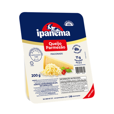 Parmesao Ipanema Fração 200g | Caixa com 12 unidades