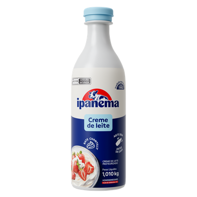 Creme de Leite Ipanema Garrafa 1,01kg | Caixa com 12 unidades