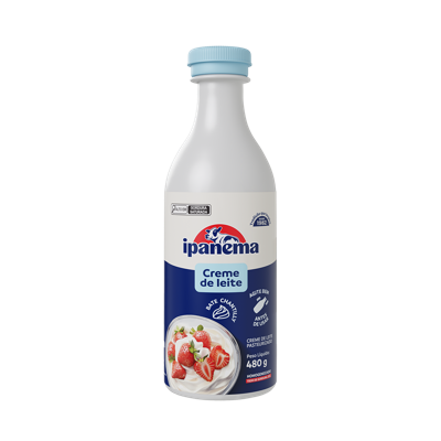 Creme de Leite Ipanema Garrafa 480g | Caixa com 12 unidades