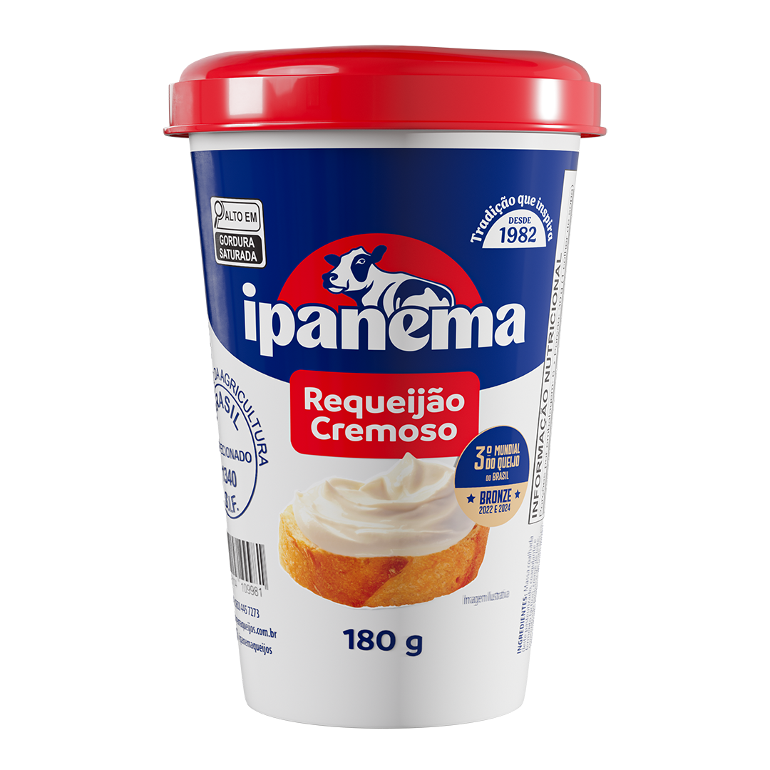 Requeijao Cremoso Ipanema Copo 180g | Caixa com 24 unidades