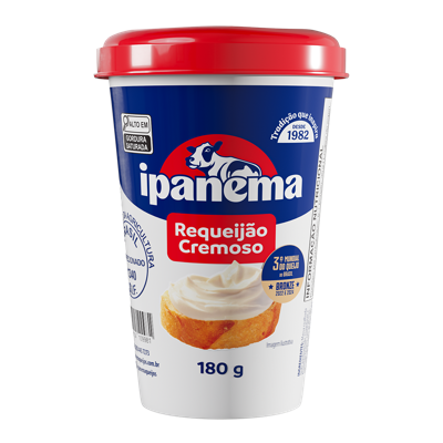 Requeijao Cremoso Ipanema Copo 180g | Caixa com 24 unidades